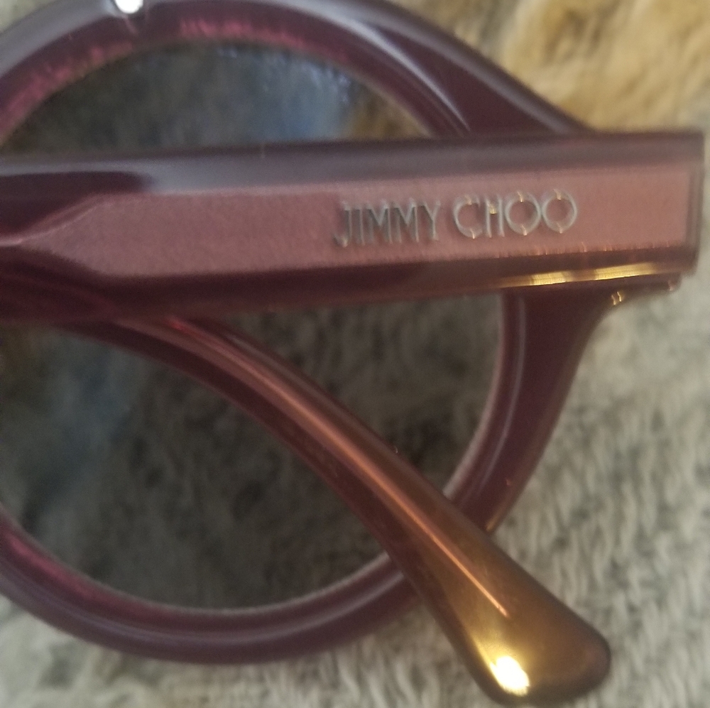 Jimmy Choo Glittery Black Sunglasses - Picture 2 of 7